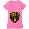 Ladies' Jersey Short-Sleeve Deep V-Neck T-Shirt Thumbnail