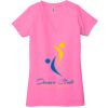 Ladies' Jersey Short-Sleeve Deep V-Neck T-Shirt Thumbnail