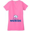 Ladies' Jersey Short-Sleeve Deep V-Neck T-Shirt Thumbnail