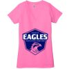Ladies' Jersey Short-Sleeve Deep V-Neck T-Shirt Thumbnail