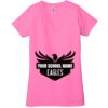 Ladies' Jersey Short-Sleeve Deep V-Neck T-Shirt Thumbnail