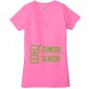 Ladies' Jersey Short-Sleeve Deep V-Neck T-Shirt Thumbnail