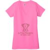 Ladies' Jersey Short-Sleeve Deep V-Neck T-Shirt Thumbnail