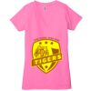 Ladies' Jersey Short-Sleeve Deep V-Neck T-Shirt Thumbnail