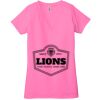 Ladies' Jersey Short-Sleeve Deep V-Neck T-Shirt Thumbnail