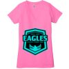 Ladies' Jersey Short-Sleeve Deep V-Neck T-Shirt Thumbnail
