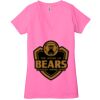 Ladies' Jersey Short-Sleeve Deep V-Neck T-Shirt Thumbnail