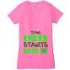 Ladies' Jersey Short-Sleeve Deep V-Neck T-Shirt Thumbnail