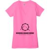 Ladies' Jersey Short-Sleeve Deep V-Neck T-Shirt Thumbnail
