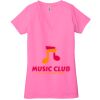 Ladies' Jersey Short-Sleeve Deep V-Neck T-Shirt Thumbnail