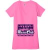 Ladies' Jersey Short-Sleeve Deep V-Neck T-Shirt Thumbnail