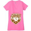 Ladies' Jersey Short-Sleeve Deep V-Neck T-Shirt Thumbnail