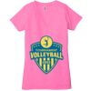 Ladies' Jersey Short-Sleeve Deep V-Neck T-Shirt Thumbnail