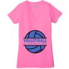 Ladies' Jersey Short-Sleeve Deep V-Neck T-Shirt Thumbnail