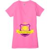 Ladies' Jersey Short-Sleeve Deep V-Neck T-Shirt Thumbnail