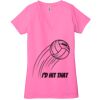 Ladies' Jersey Short-Sleeve Deep V-Neck T-Shirt Thumbnail