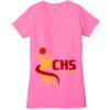 Ladies' Jersey Short-Sleeve Deep V-Neck T-Shirt Thumbnail