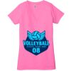 Ladies' Jersey Short-Sleeve Deep V-Neck T-Shirt Thumbnail