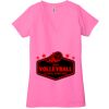 Ladies' Jersey Short-Sleeve Deep V-Neck T-Shirt Thumbnail