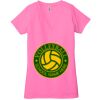 Ladies' Jersey Short-Sleeve Deep V-Neck T-Shirt Thumbnail