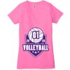 Ladies' Jersey Short-Sleeve Deep V-Neck T-Shirt Thumbnail