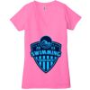 Ladies' Jersey Short-Sleeve Deep V-Neck T-Shirt Thumbnail