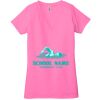 Ladies' Jersey Short-Sleeve Deep V-Neck T-Shirt Thumbnail