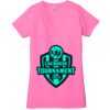 Ladies' Jersey Short-Sleeve Deep V-Neck T-Shirt Thumbnail