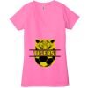 Ladies' Jersey Short-Sleeve Deep V-Neck T-Shirt Thumbnail