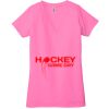Ladies' Jersey Short-Sleeve Deep V-Neck T-Shirt Thumbnail