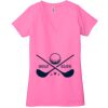 Ladies' Jersey Short-Sleeve Deep V-Neck T-Shirt Thumbnail