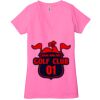 Ladies' Jersey Short-Sleeve Deep V-Neck T-Shirt Thumbnail