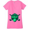 Ladies' Jersey Short-Sleeve Deep V-Neck T-Shirt Thumbnail