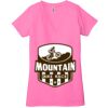 Ladies' Jersey Short-Sleeve Deep V-Neck T-Shirt Thumbnail