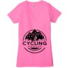 Ladies' Jersey Short-Sleeve Deep V-Neck T-Shirt Thumbnail