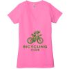 Ladies' Jersey Short-Sleeve Deep V-Neck T-Shirt Thumbnail