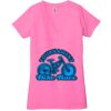 Ladies' Jersey Short-Sleeve Deep V-Neck T-Shirt Thumbnail