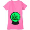 Ladies' Jersey Short-Sleeve Deep V-Neck T-Shirt Thumbnail