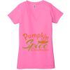 Ladies' Jersey Short-Sleeve Deep V-Neck T-Shirt Thumbnail