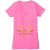 Ladies' Jersey Short-Sleeve Deep V-Neck T-Shirt Thumbnail