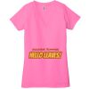 Ladies' Jersey Short-Sleeve Deep V-Neck T-Shirt Thumbnail
