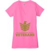 Ladies' Jersey Short-Sleeve Deep V-Neck T-Shirt Thumbnail