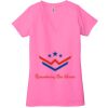 Ladies' Jersey Short-Sleeve Deep V-Neck T-Shirt Thumbnail