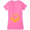 Ladies' Jersey Short-Sleeve Deep V-Neck T-Shirt Thumbnail