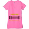 Ladies' Jersey Short-Sleeve Deep V-Neck T-Shirt Thumbnail