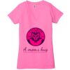 Ladies' Jersey Short-Sleeve Deep V-Neck T-Shirt Thumbnail