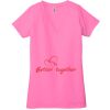 Ladies' Jersey Short-Sleeve Deep V-Neck T-Shirt Thumbnail