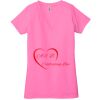 Ladies' Jersey Short-Sleeve Deep V-Neck T-Shirt Thumbnail