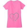 Ladies' Jersey Short-Sleeve Deep V-Neck T-Shirt Thumbnail