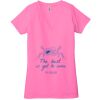 Ladies' Jersey Short-Sleeve Deep V-Neck T-Shirt Thumbnail